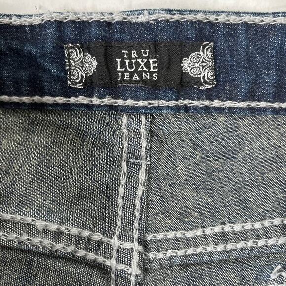 Tru Luxe Boot Cut Jeans Women's Size 32/14 Austin Indigo Wash - Picture 4 of 6